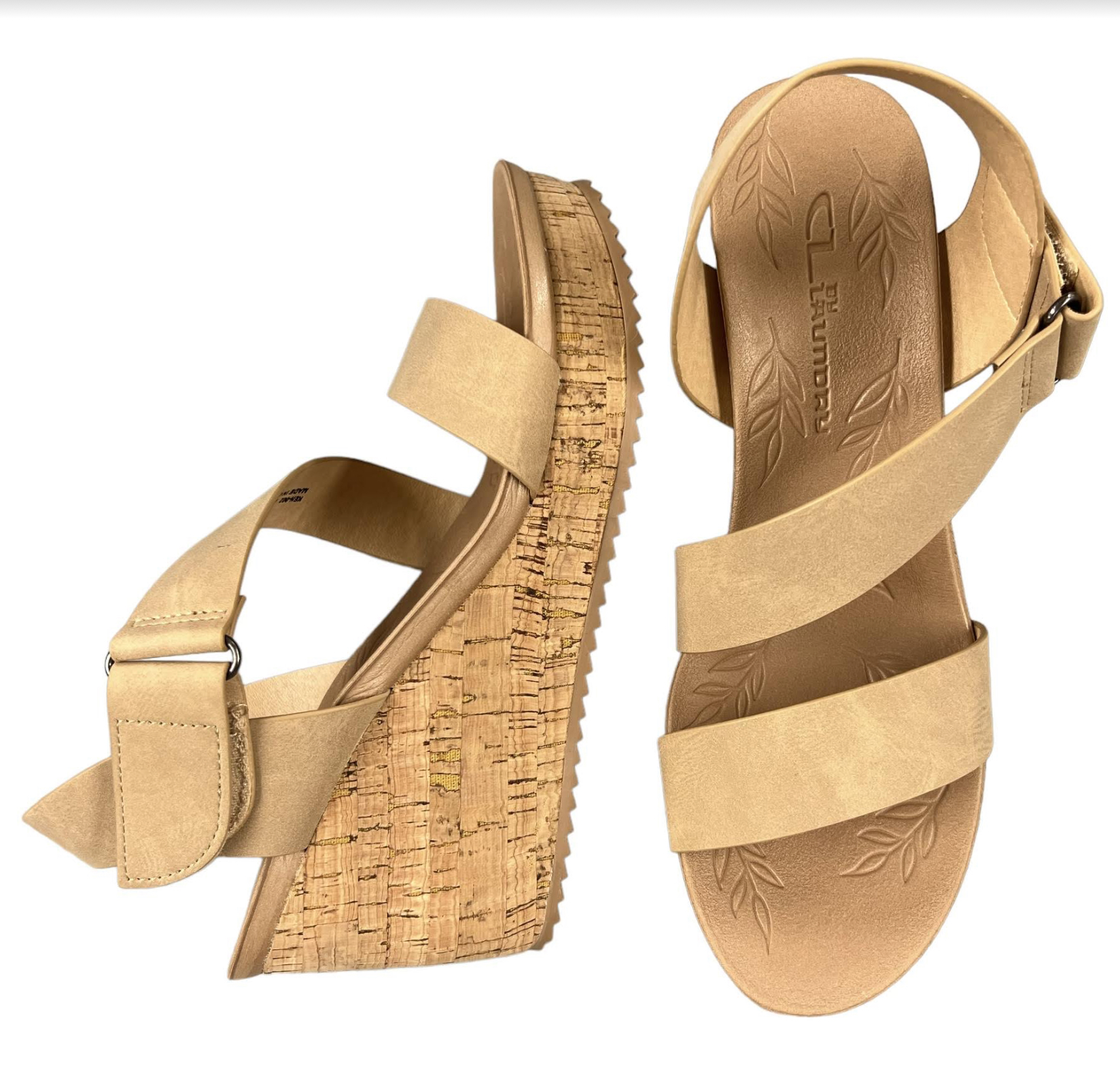 Chinese Laundry Women's Fanciful Wedge Sandal - Nubuck Slip-On With Square Toe - View #6