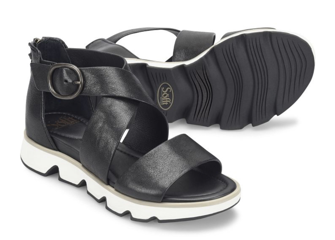 Sofft black sandals cheap