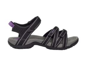 TEVA TIRRA SANDALS IN BLACK & GREY