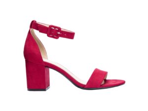 JODY RUBY RED BLOCK HEEL SANDAL