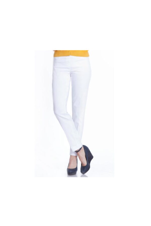 MULTIPLES WHITE SLIMSATIONS ANKLE PANT