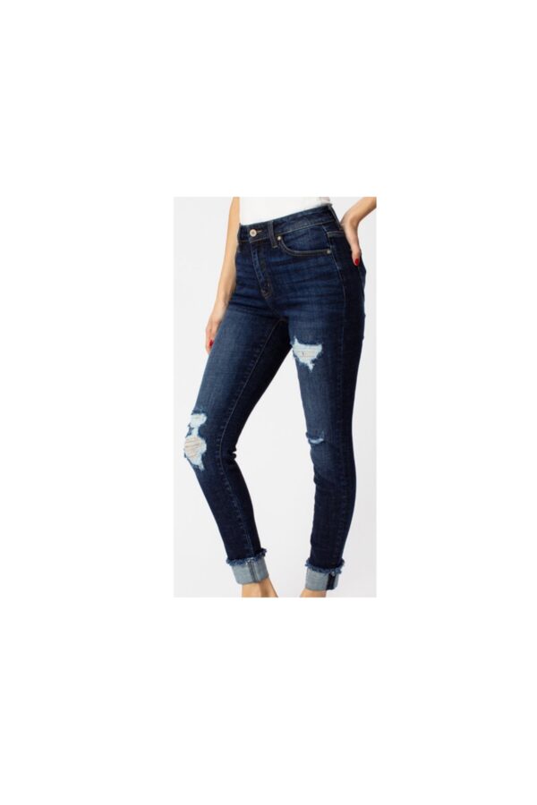 KAN CAN HIGH RISE ANKLE SKINNY