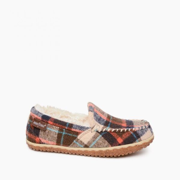 MINNETONKA TEMPE MOC BROWN AUTUMN PLAID - Image 2