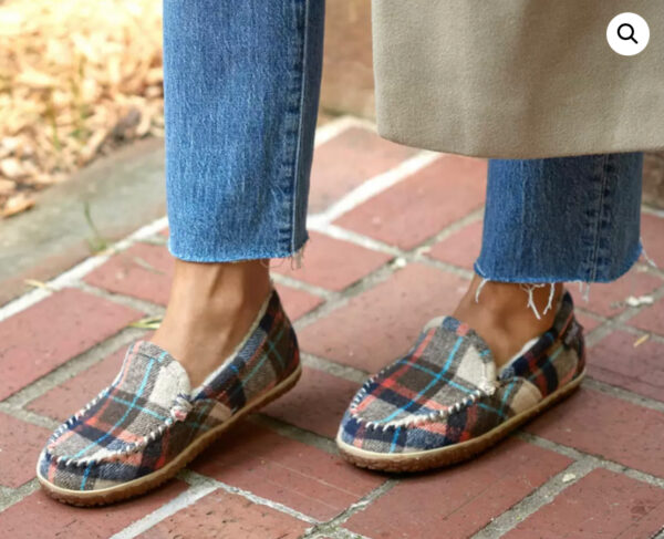 MINNETONKA TEMPE MOC BROWN AUTUMN PLAID - Image 8