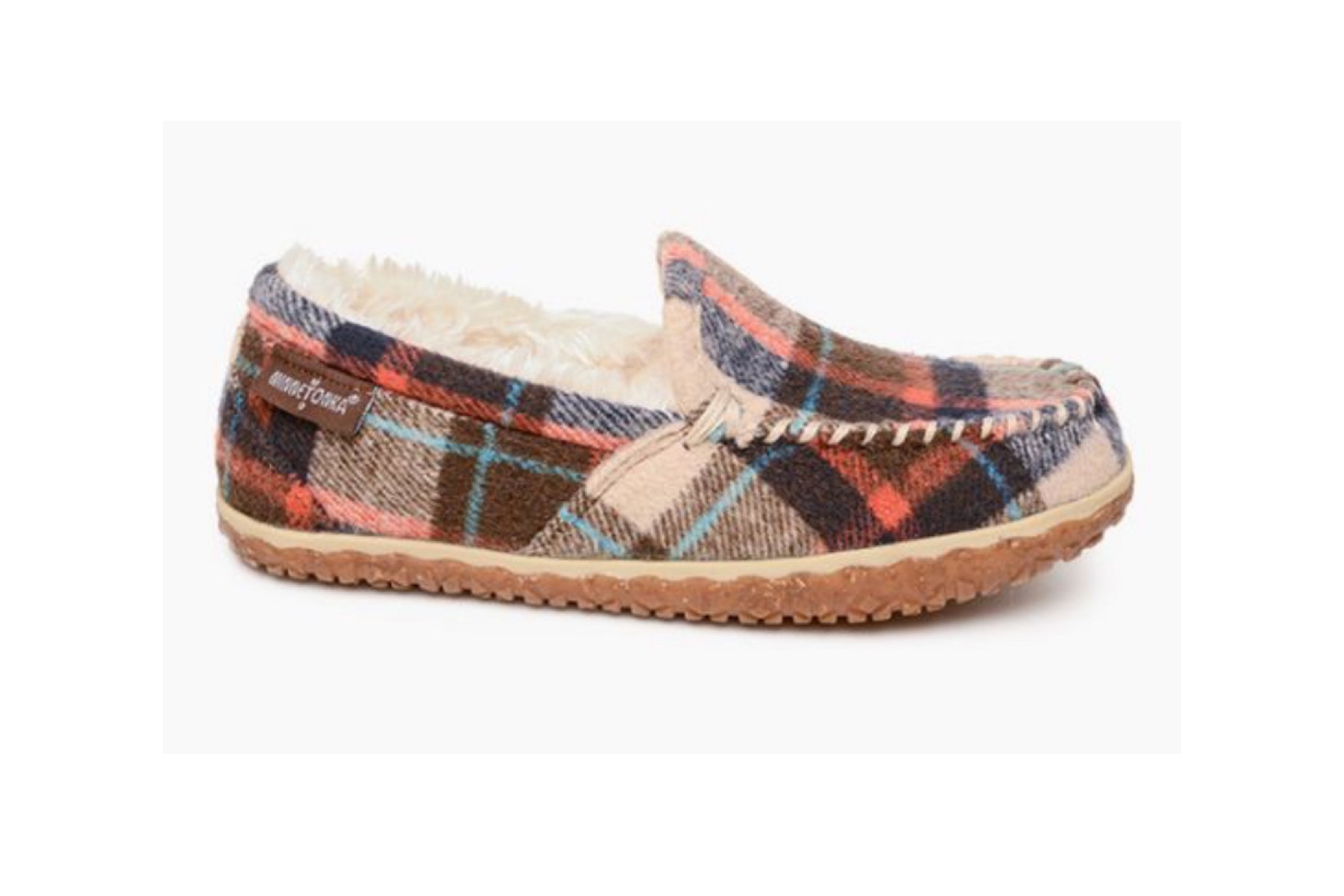 Minnetonka plaid slippers deals