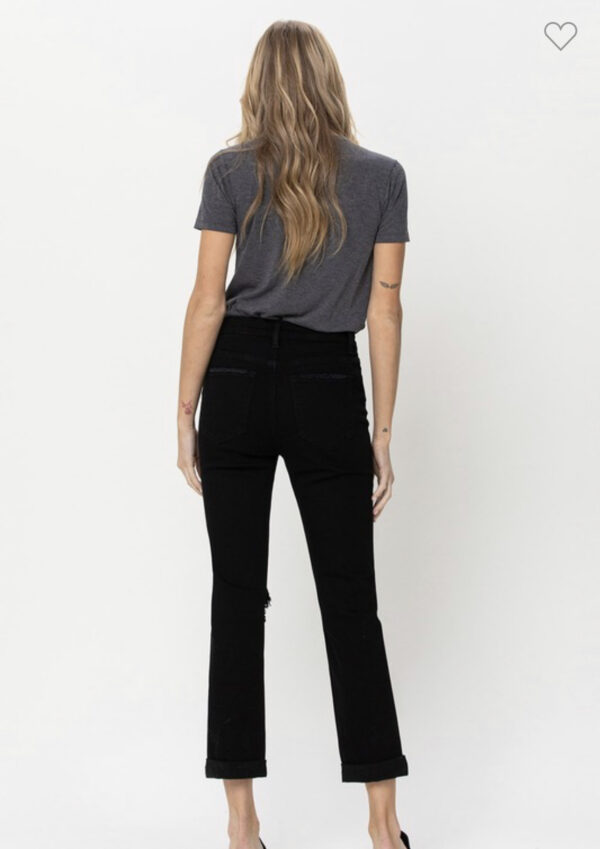 VERVET BY FLYING MONKEY HIGH RISE BOYFRIEND JEAN W/ CUFFS - Image 5