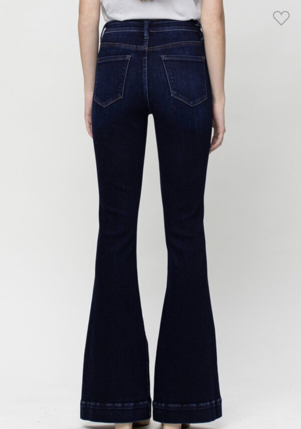 VERVET BY FLYING MONKEY TROUSER HEM HIGH RISE FLARES - Image 5