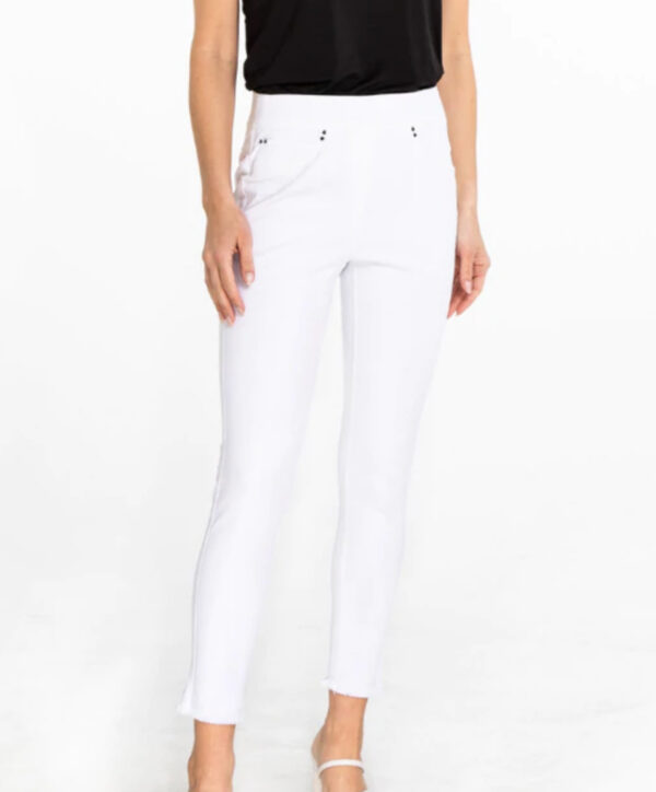 MULTIPLES WHITE FRINGE ANKLE JEGGING - Image 2