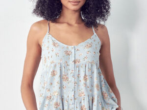 TIERED PRINT FLORAL CAMI