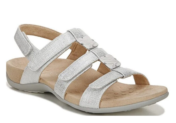 VIONIC AMBER SANDAL IN SILVER - Image 4