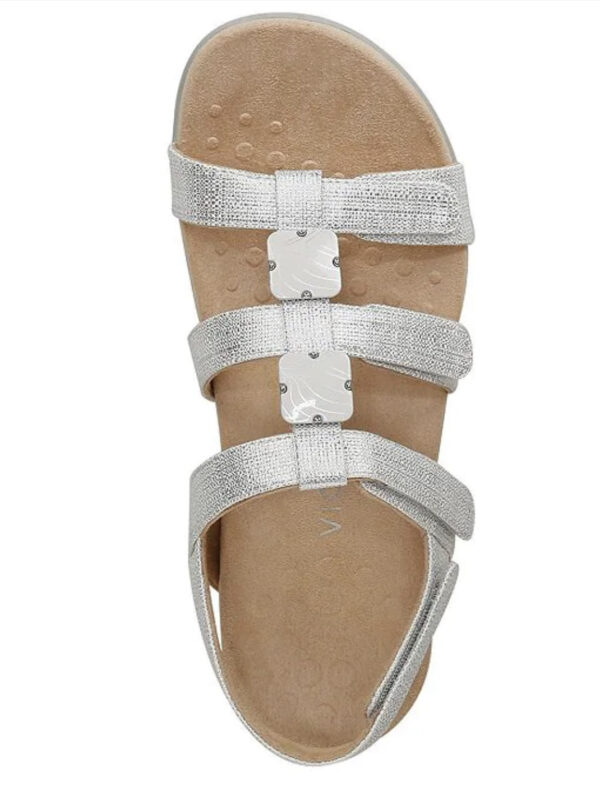 VIONIC AMBER SANDAL IN SILVER - Image 5