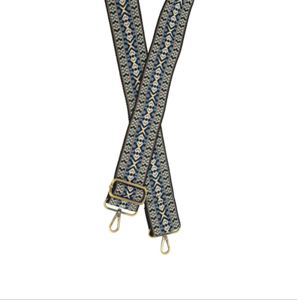 JOY SUSAN 2" BLUE MAYAN  EMBER GUITAR STRAP