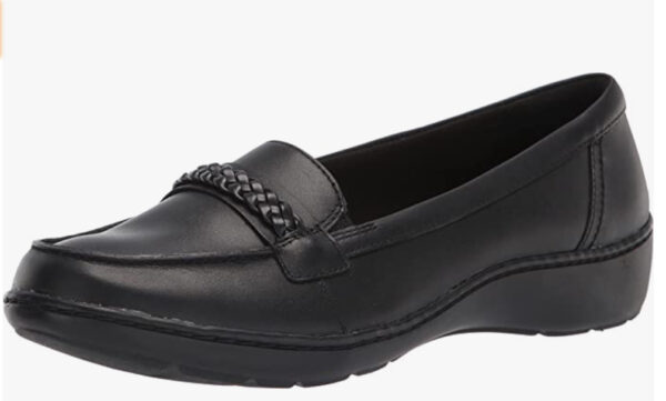 CLARKS CORA VIOLA BLACK LEATHER - Image 6