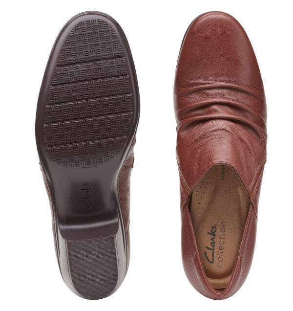 CLARKS EMILY COVE DARK TAN LEATHER - Image 2