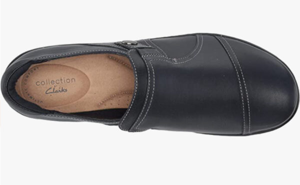 CLARKS CORA POPPY NAVY LEATHER - Image 3