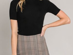 PLAID MINI SKIRT
