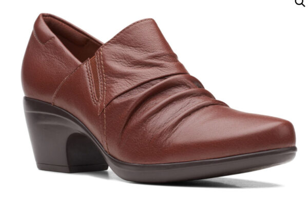 CLARKS EMILY COVE DARK TAN LEATHER - Image 6