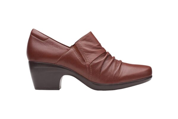 CLARKS EMILY COVE DARK TAN LEATHER