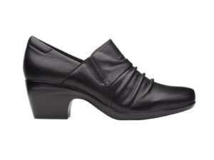 CLARKS EMILY COVE BLACK LEATHER