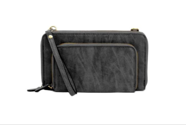 JOY SUSAN CONVERTIBLE ZIP AROUND WALLET- BLACK