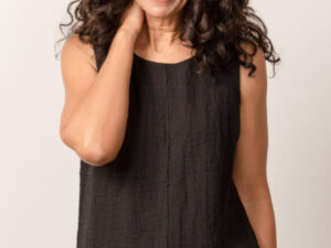 HABITAT BLACK PIECED TUNIC TANK