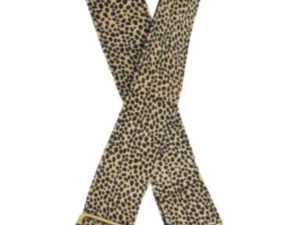 JOY SUSAN 2"NATURAL CHEETAH GUITAR STRAP