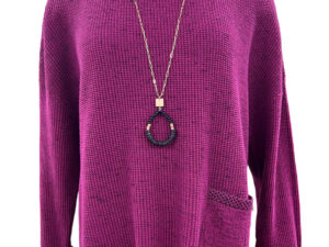 HABITAT COTTON MIX CONTRAST TRIM PULLOVER*NOW 75% OFF*