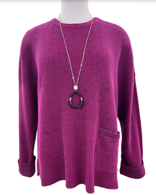 HABITAT COTTON MIX CONTRAST TRIM PULLOVER*NOW 75% OFF*