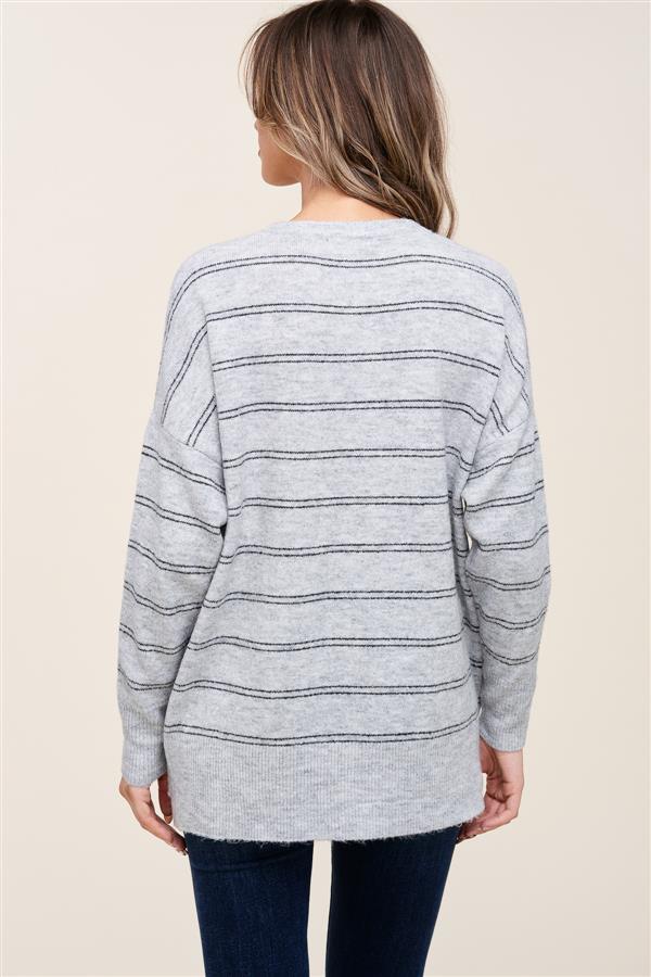 OVERSIZED STRIPED SWEATER - 6th Street Fashions & Footwear, Located in ...
