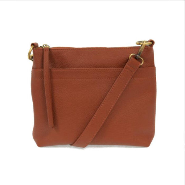 JOY SUSAN LAYLA TOP ZIP CROSS BODY - SPICE