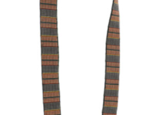 JOY SUSAN 1.5"BLACK MULTI STRIPE EMBROIDERED GUITAR STRAP