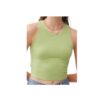 BE COOL HIGH NECK CROPPED TANK