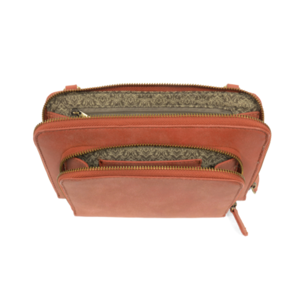 JOY SUSAN SHAWNA TRIPLE ZIP SATCHEL CROSSBODY main image 1