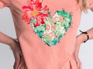 STUCK ON YOU CACTUS TEE*NOW 75% OFF*