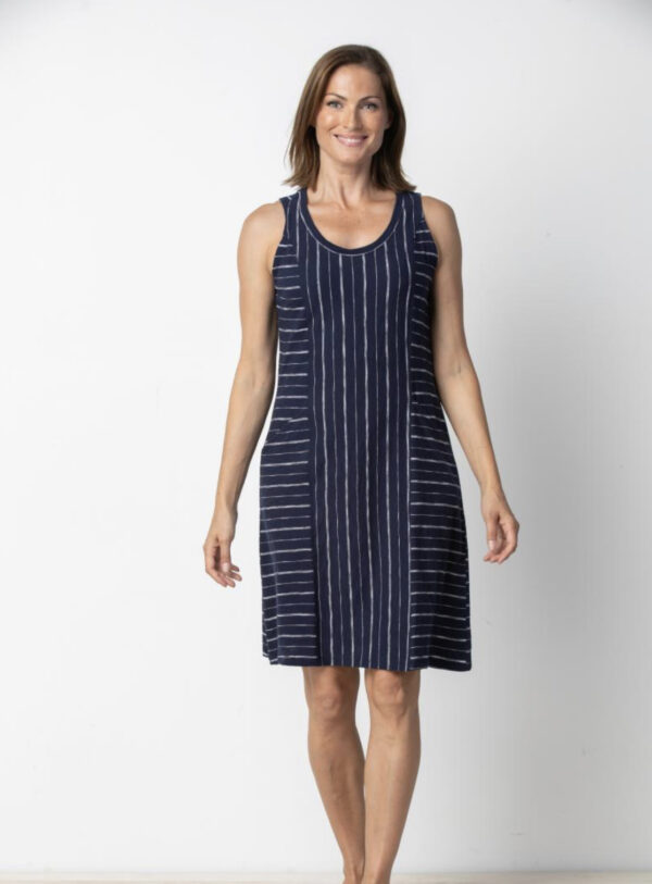 HABITAT VINEYARD STRIPE POCKET TANK DRESS