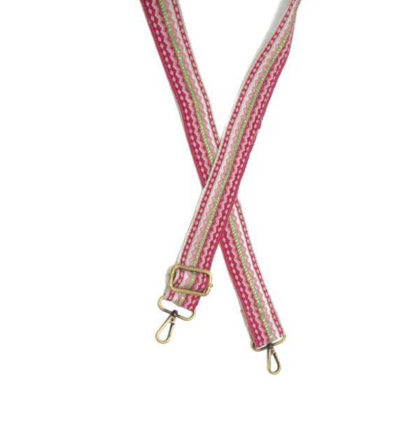 JOY SUSAN 1.5" FUCHSIA SPRING FLING GUITAR STRAP