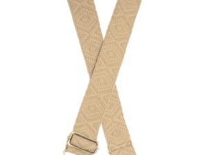 JOY SUSAN 2" CAMEL SIMPLE GEO GUITAR STRAP