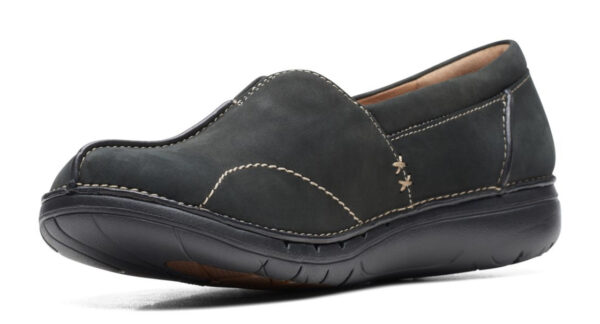 CLARKS UNLOOP STRIDE BLACK  NUBUCK - Image 7