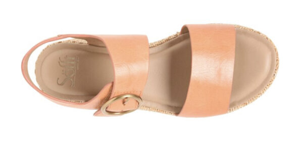 SOFFT FAEDRA WEDGE SANDAL IN SUNSET ORANGE - Image 6