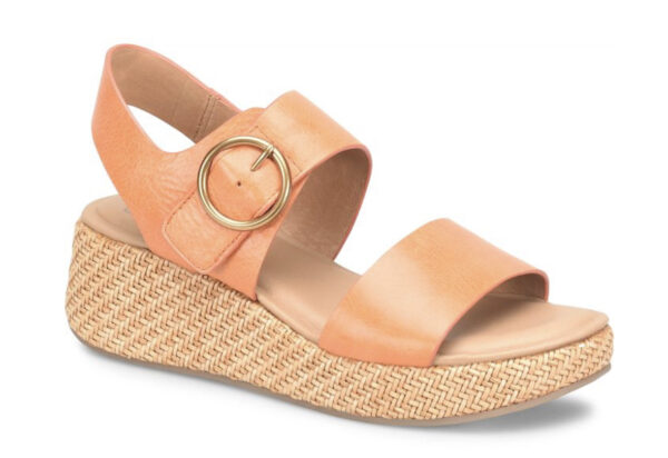SOFFT FAEDRA WEDGE SANDAL IN SUNSET ORANGE - Image 7