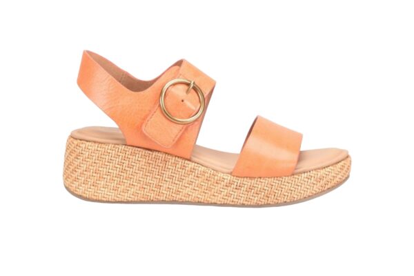 SOFFT FAEDRA WEDGE SANDAL IN SUNSET ORANGE