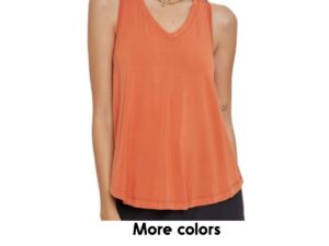 SOFT V-NECK RACERBACK TANK