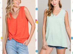 AIR FLOW V-NECK POCKET TANK