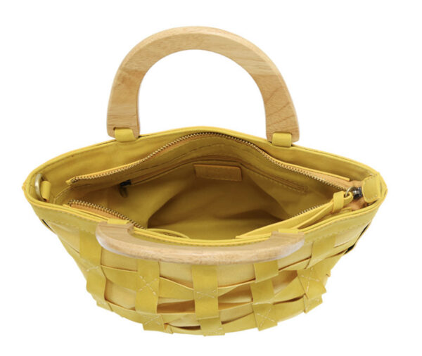 JOY SUSAN CORA CAGED WOOD HANDLE BAG - Image 2