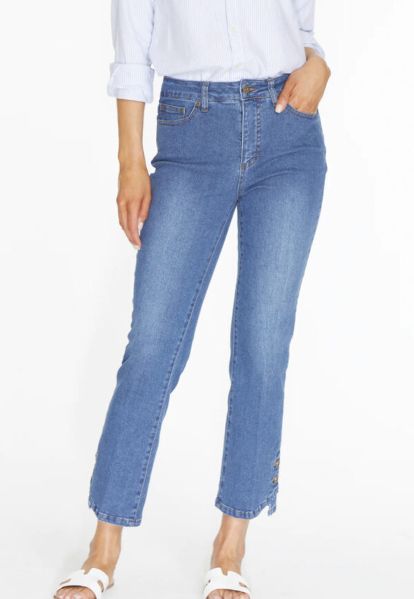 MULTIPLES 5 POCKET FLARE ANKLE JEAN - Image 2