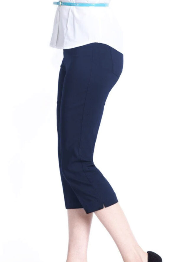 MULTIPLES MIDNIGHT NAVY SLIMSATION CAPRI PANT - Image 2