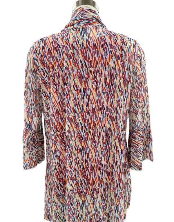 MULTIPLES PRINT MESH OPEN CARDIGAN - Image 5