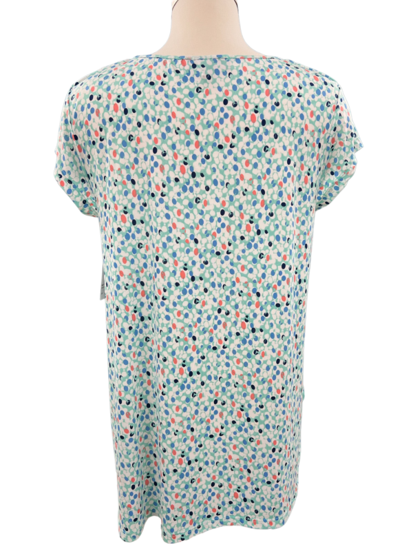 SOUTHERN LADY CAP SLEEVE DOT PRINT TOP - Image 3
