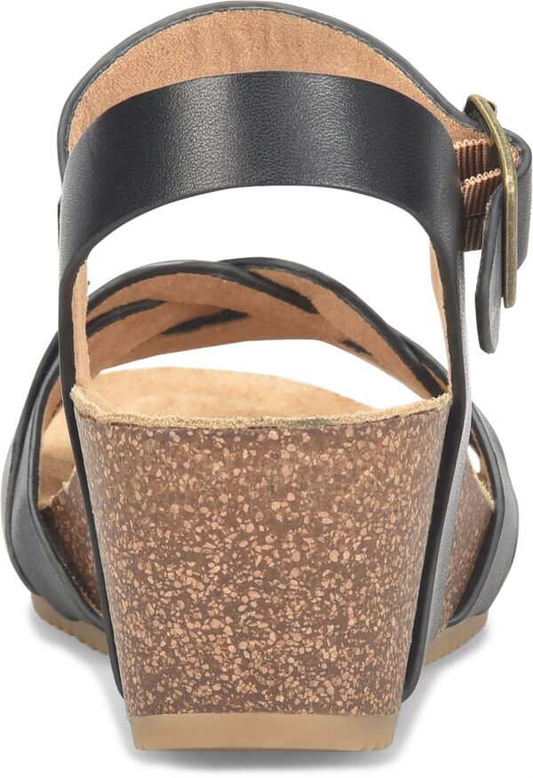 COMFORTIVA ERENA BLACK LEATHER WEDGE - Image 5