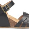 COMFORTIVA ERENA BLACK LEATHER WEDGE - Image 2